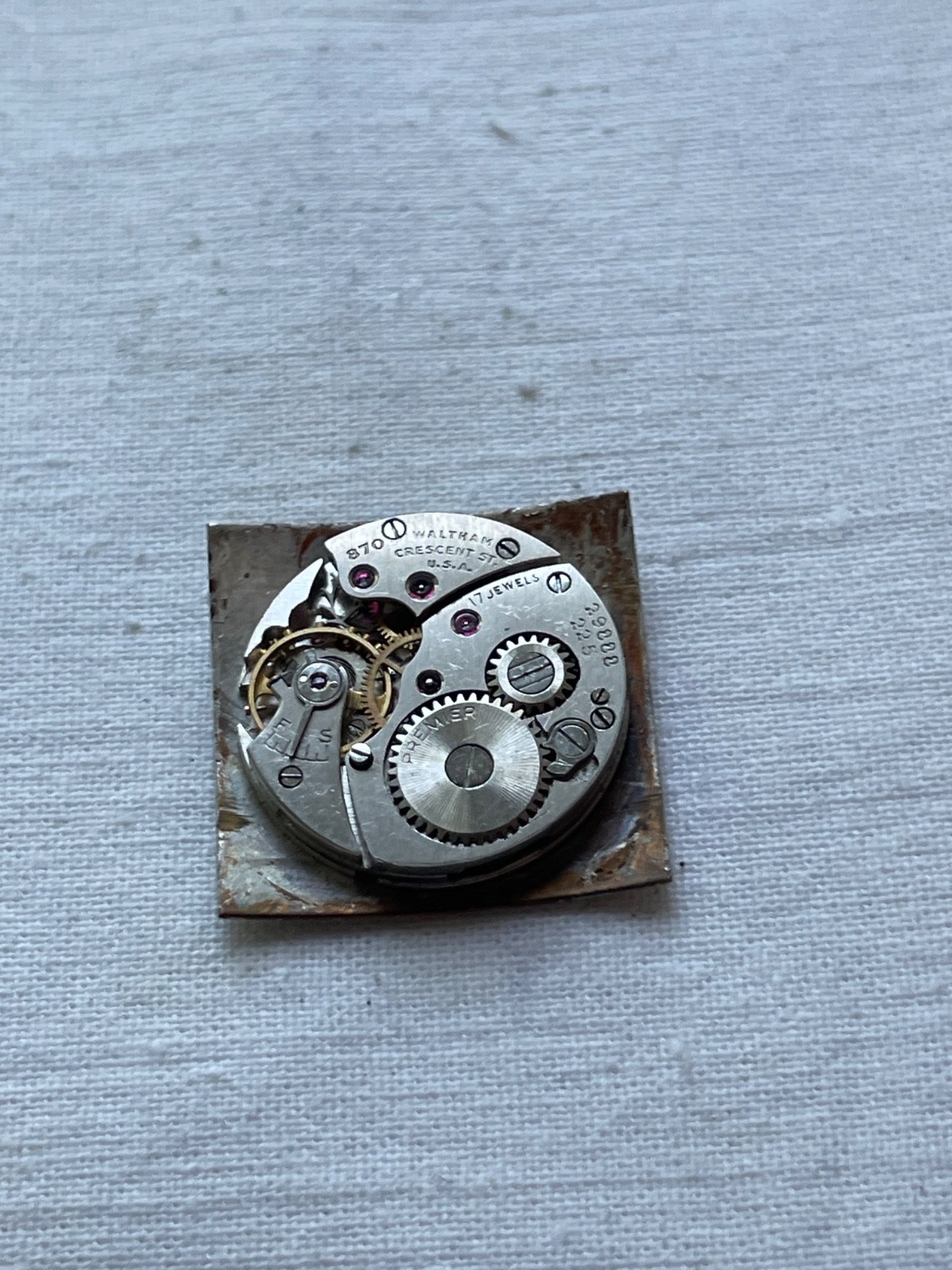 Waltham 870 – movement for mens watch AS IS, lot1407