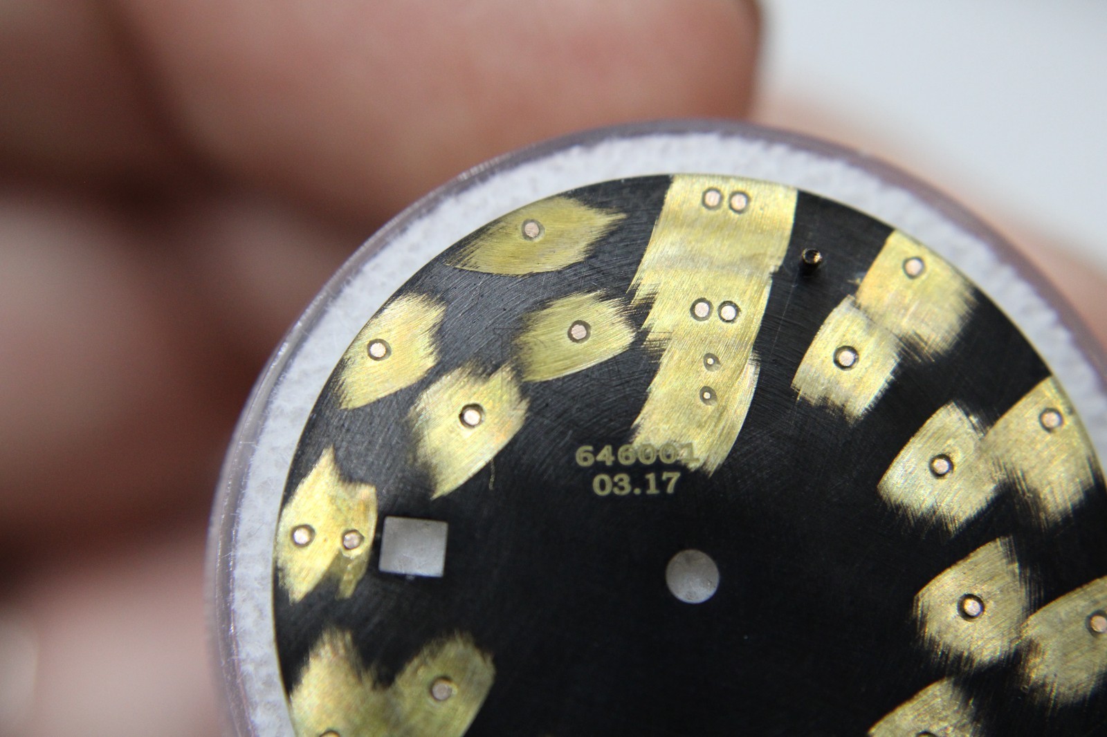 An Authentic Audemars Piguet Royal Oak Black with Grande Tapisserie Pattern # 10