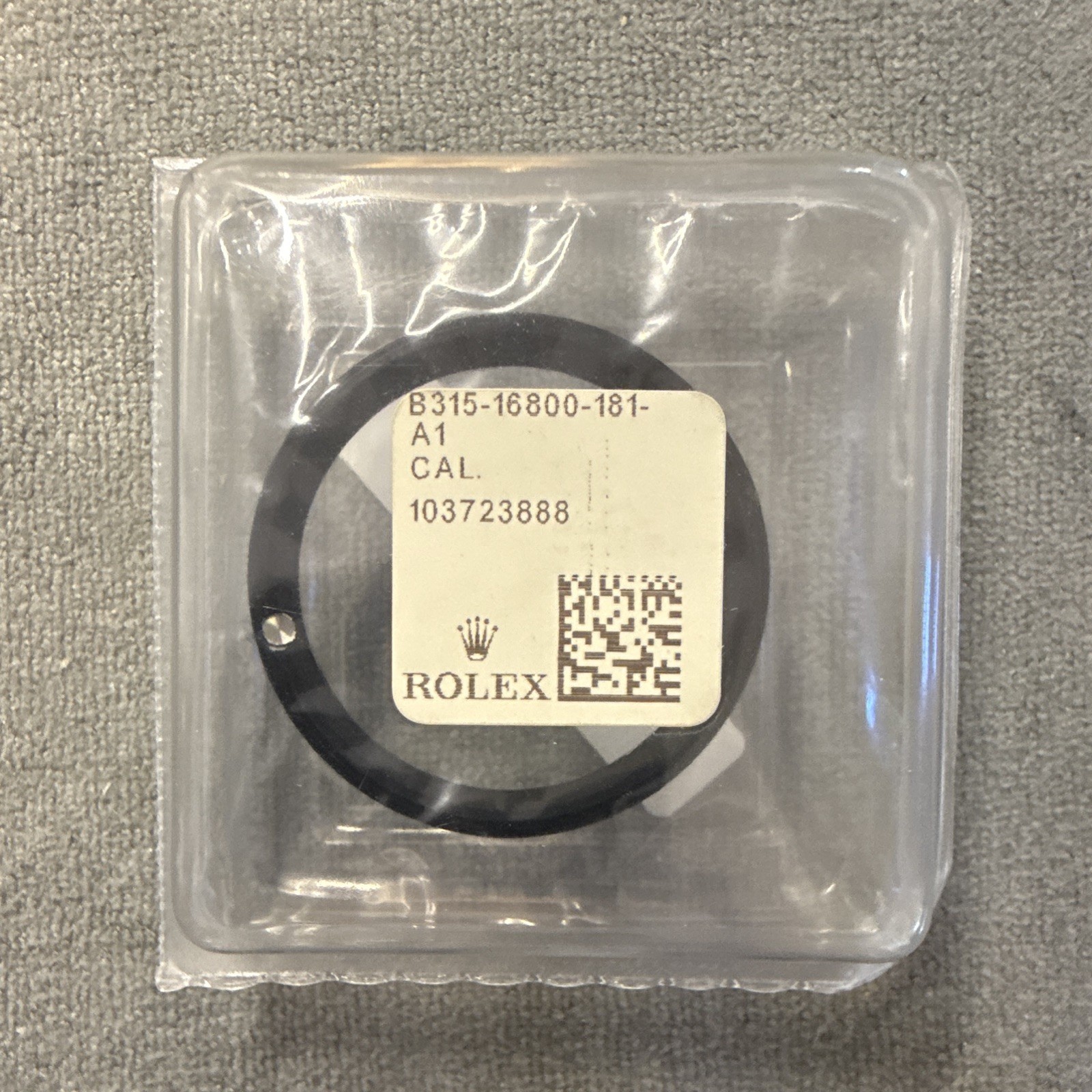 Rolex 16800 Black/Silver Aluminum Bezel Insert B315-16800-181-A1
