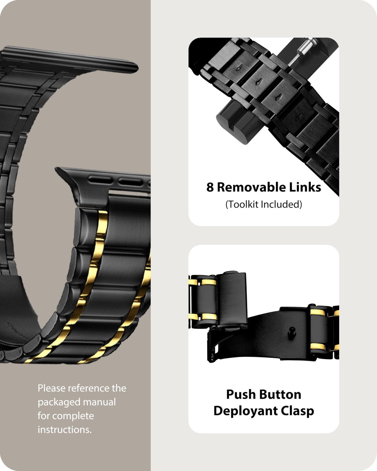 Fullmosa Bands Compatible with Apple Watch Band 45mm 44mm 42mm 46mm 49mm 41mm…