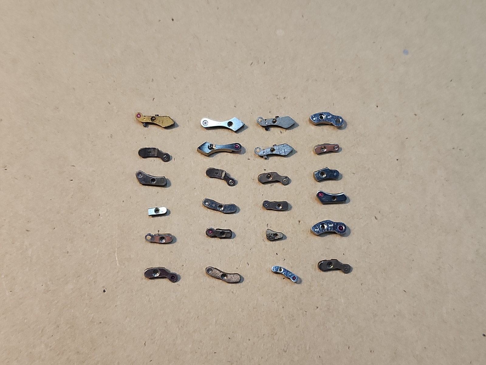 Lot Of 24 Mixed Wristwatch Bridges Movement Parts Spares Repairs