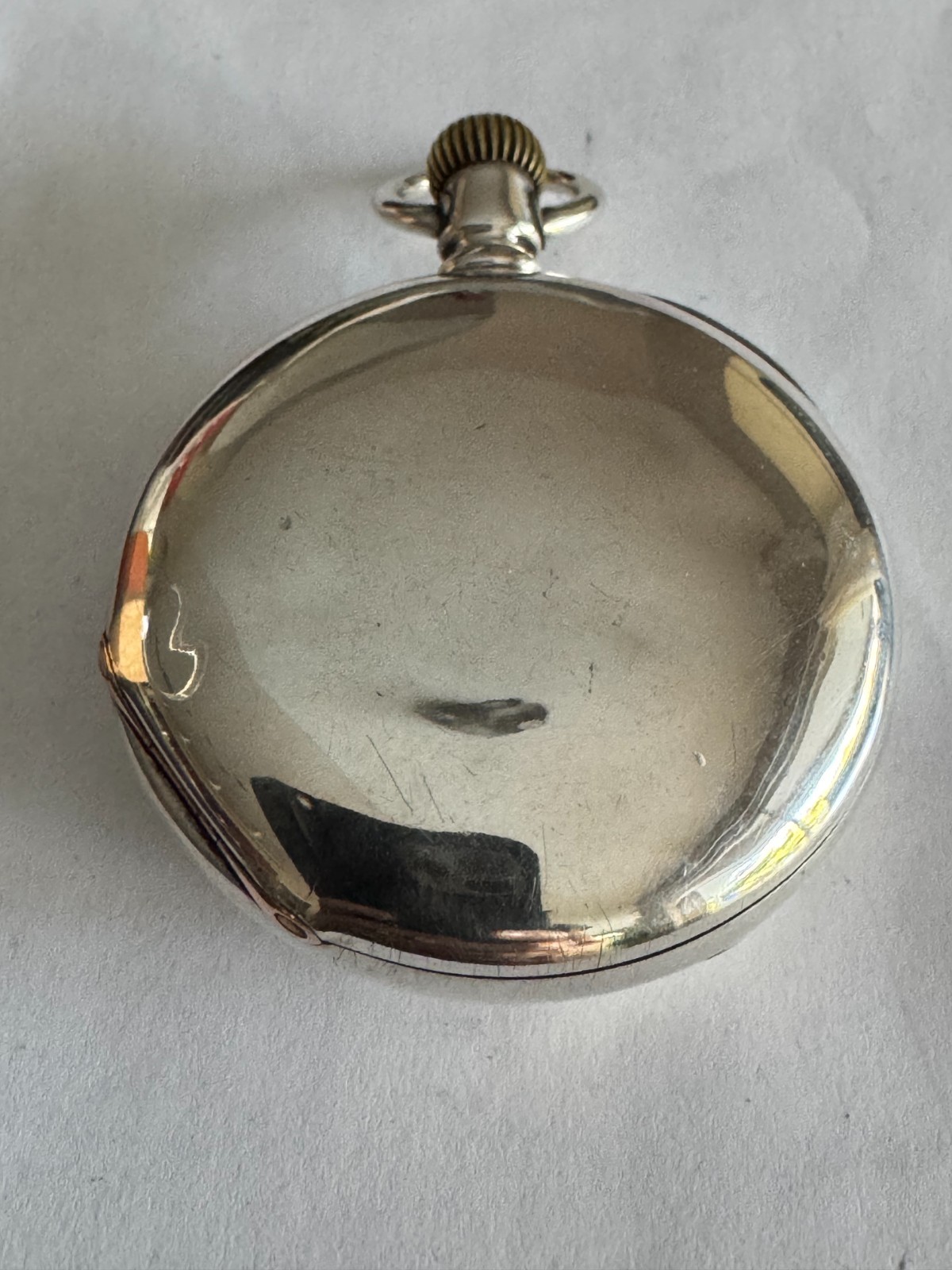 VINTAGE 18 SIZE FAHY’S MONARCH 4OZ COIN SILVER CLAM SHELL POCKET WATCH CASE