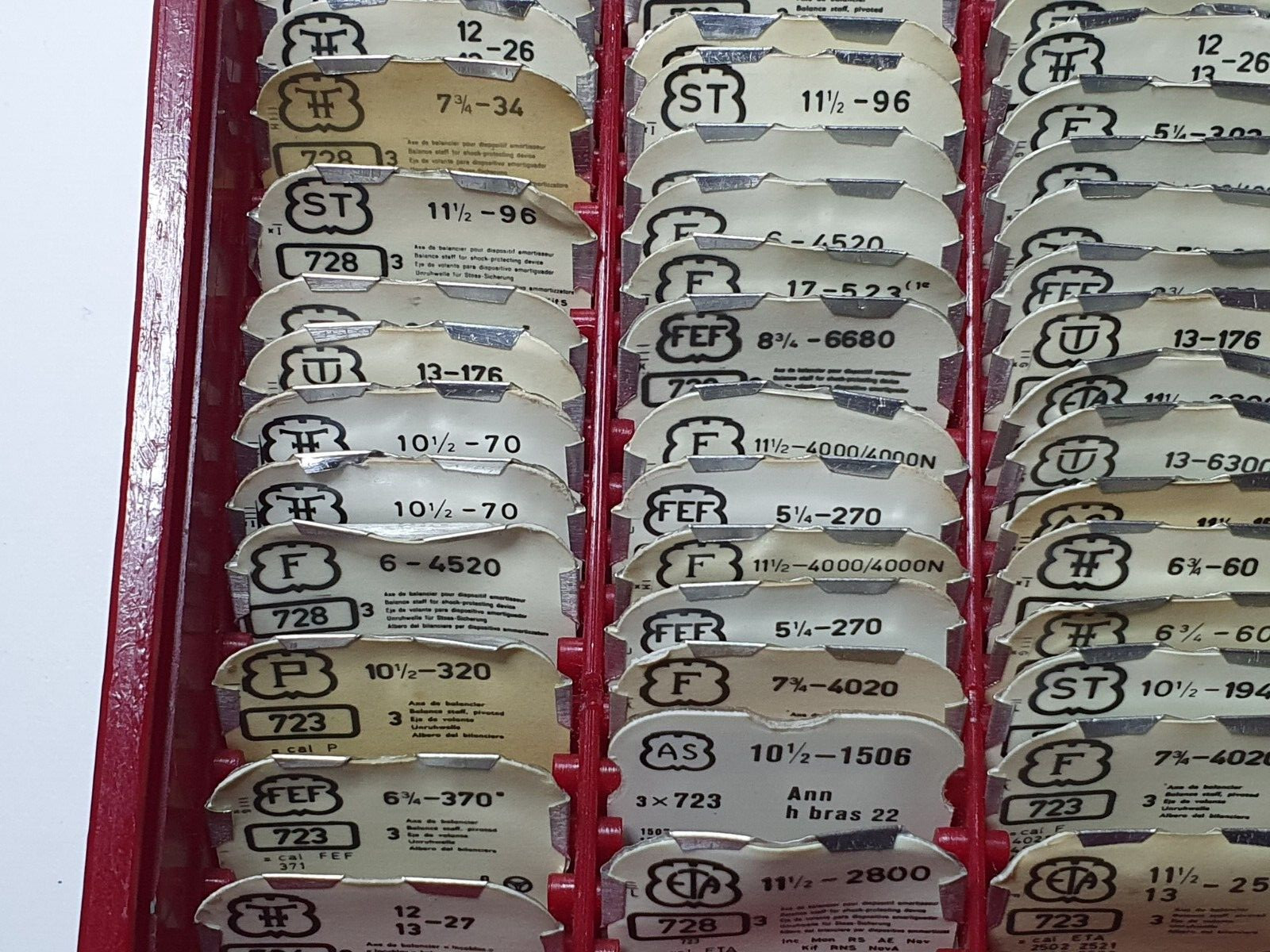 watchmaker watch balance staff parts fhf unitas eta peseux FST joblot