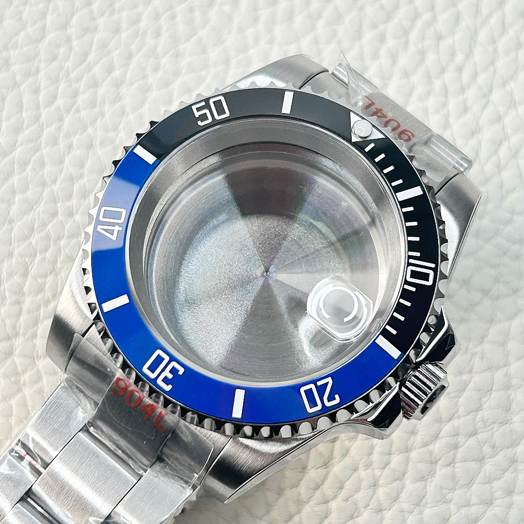 40MM SUB GMT bidirectional bezel Watch Case Sapphire Fit NH34 NH35 NH36 2824