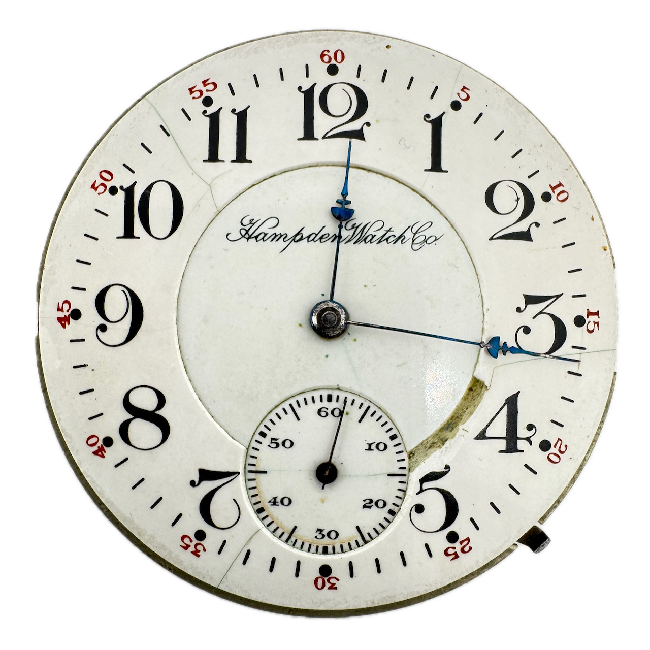 Antique 16s 1904 Hampden The Dueber Watch Co. Hunter Pocket Watch Movement USA