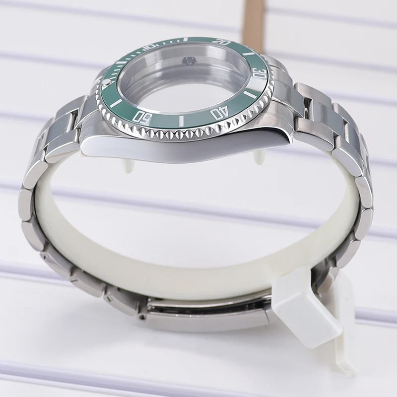 40mm Watch Case Ceramic Bezel Sapphire For Sub Nh35 Nh36 Nh38 Eta2824 Miyota8215
