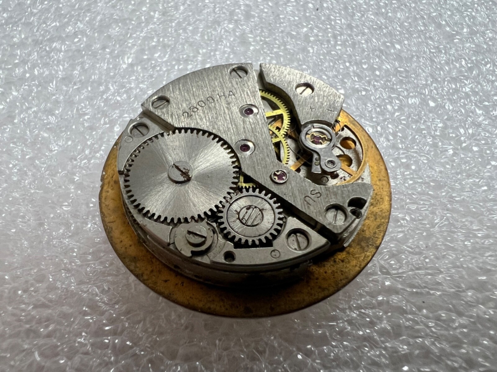 Watch movement USSR Raketa Cal.2609.НА plus Dial.For parts.