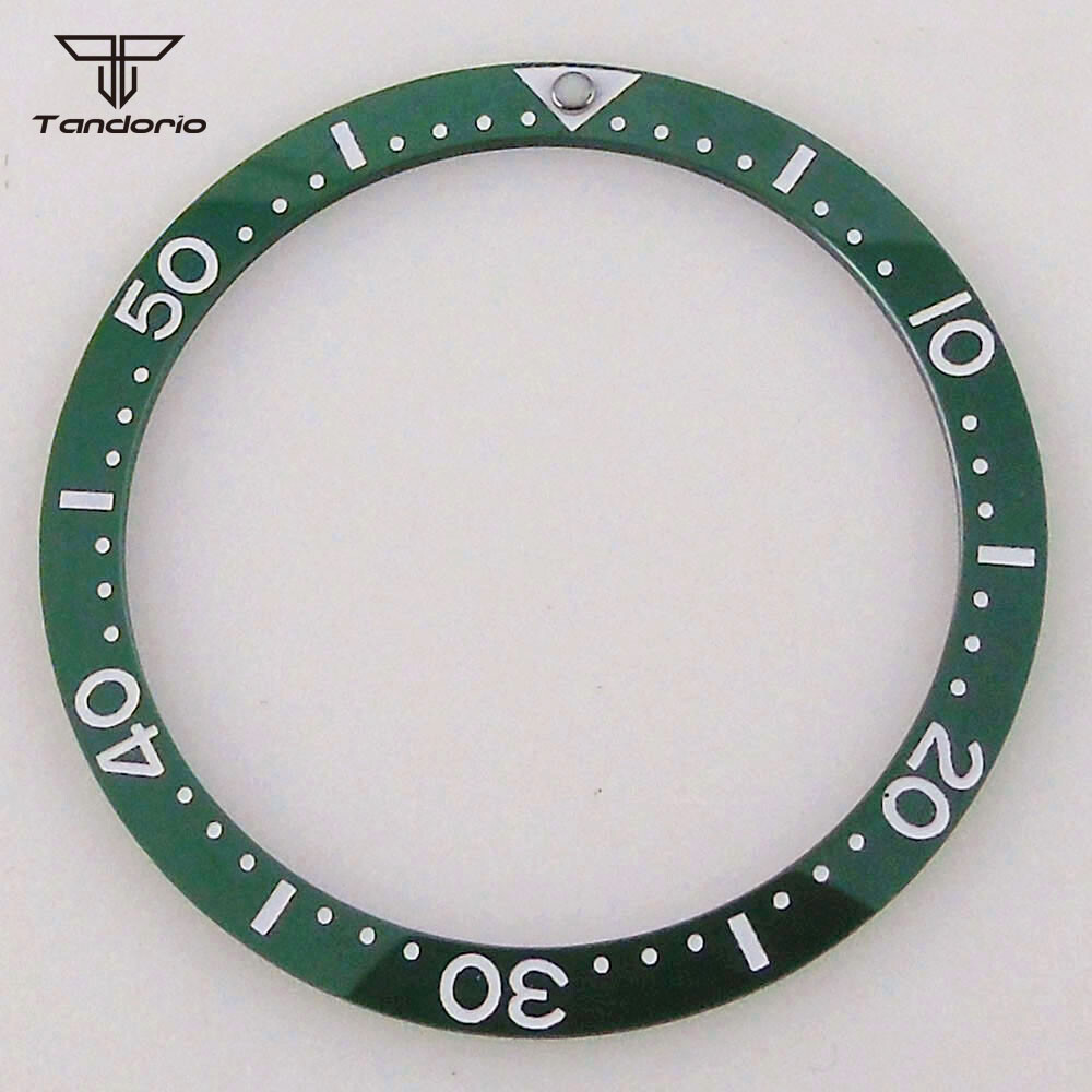 38mm x 31.5mm Flat Ceramic/Alloy Bezel Insert Ring Fit for SKX007/009 Watch