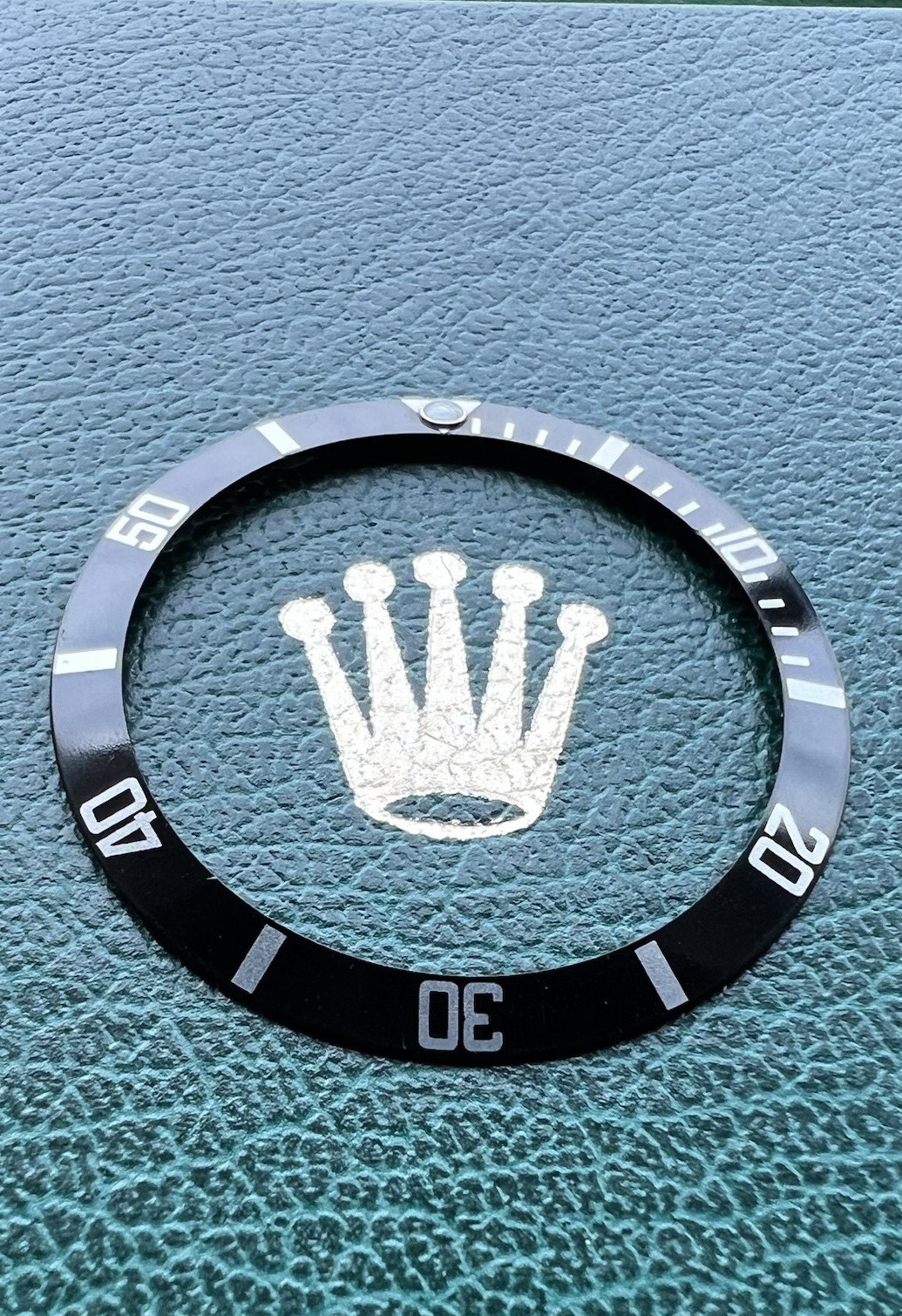 Genuine ROLEX Submariner 16610 16800 168000 “Flat 4” Black Bezel Insert -OC#1503