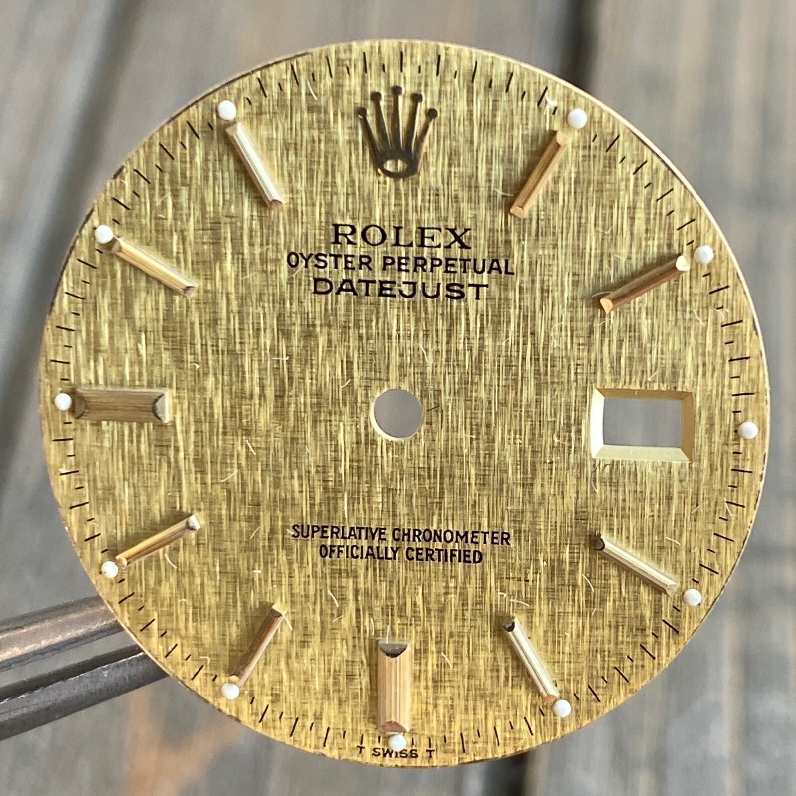 Vintage Original Rolex Champagne Linen Dial 36mm 16013 16233 16203 16523