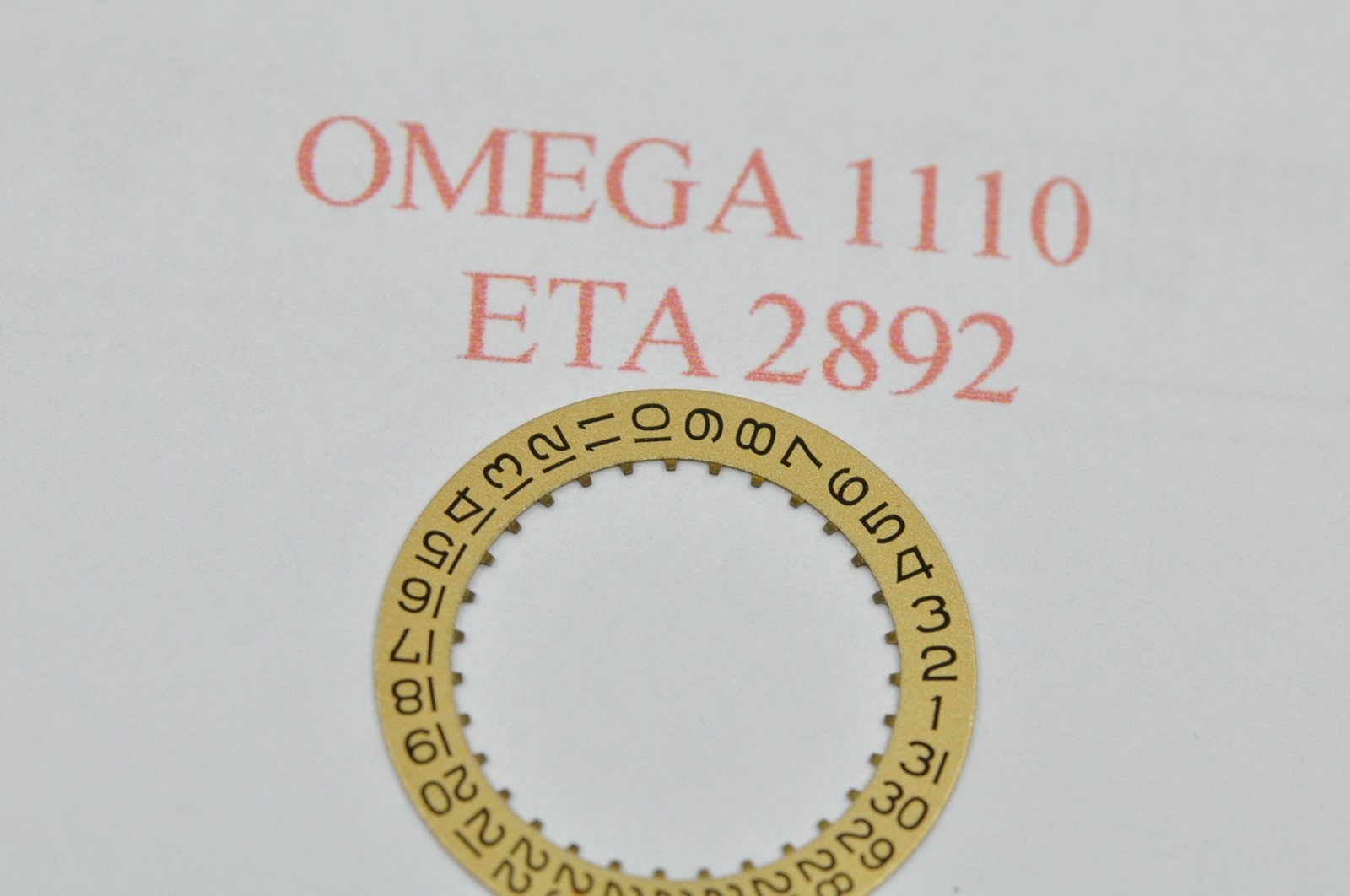omega 1108 1110 1120 2500B date indicator part 1110-1580 ETA 2892 NOS