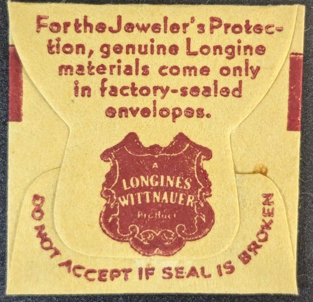NOS NEW Longines Cal. 23MS Balance Hole Jewel Upper – Part# 53A (S) Sealed Pack