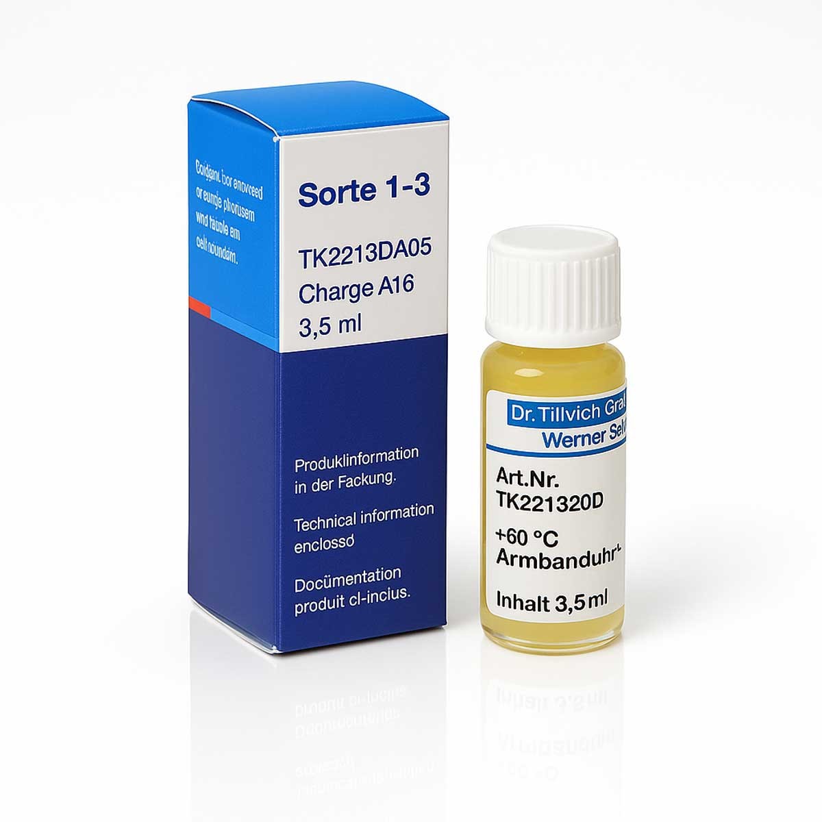 Watch Oil 1-3 Dr.Tillwich TK2213 for Steinlager & Metalllager 3,5 ML Uhrmacheröl