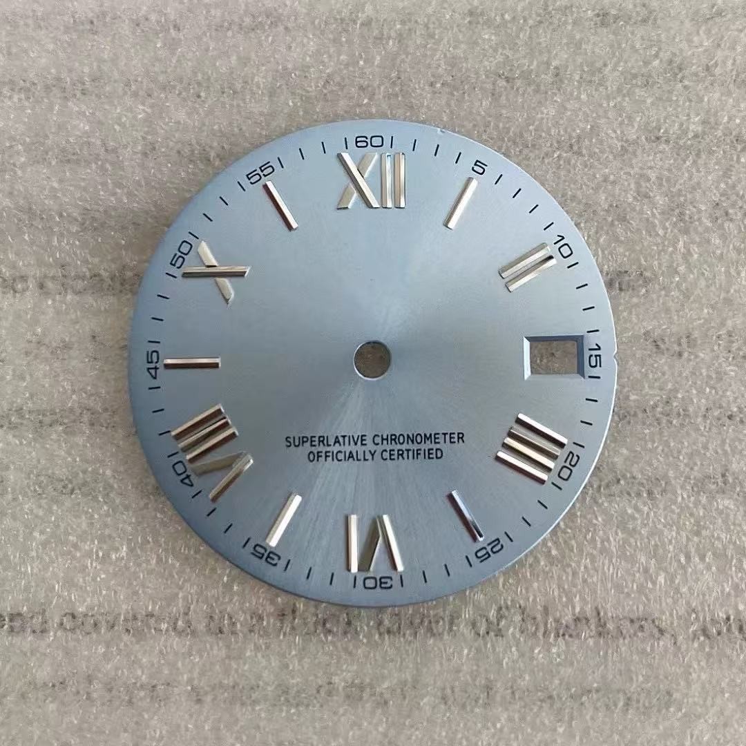 28.5mm NH35 Dial Single Date Dial No Luminous for Mod S Logo Watch Parts