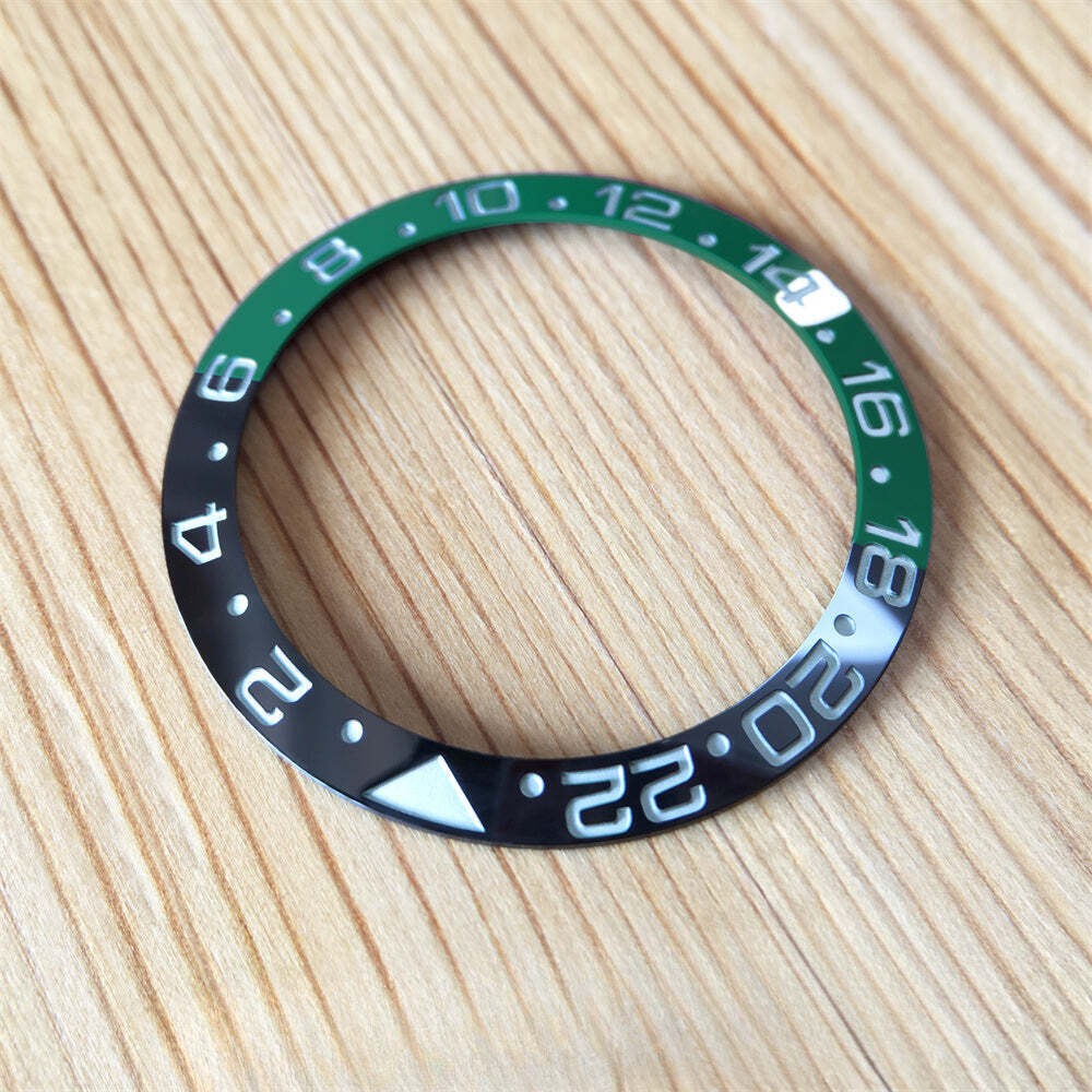 Carve White Gold Ceramic Bezel Insert for Rolex GMT Master II Watch