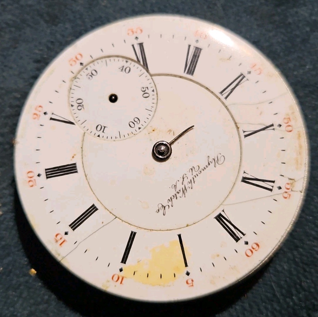 Illinois Plymouth 16s 17j Getty Hunter Lever Set Pocket Watch Movement