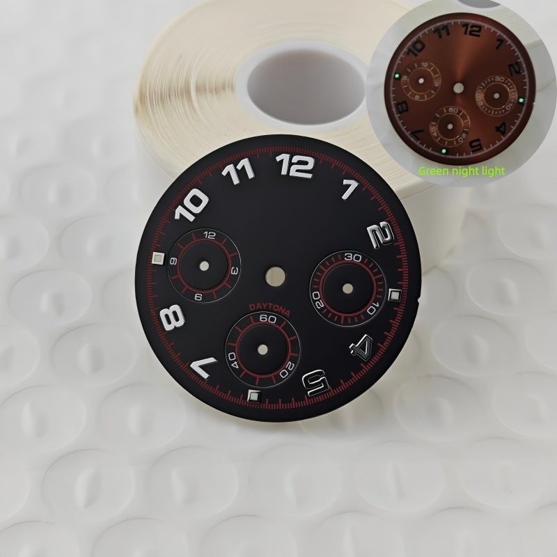 VK63 Dial 29.5mm Chronograph Multifunction Quartz Watch Parts for VK63 Movement