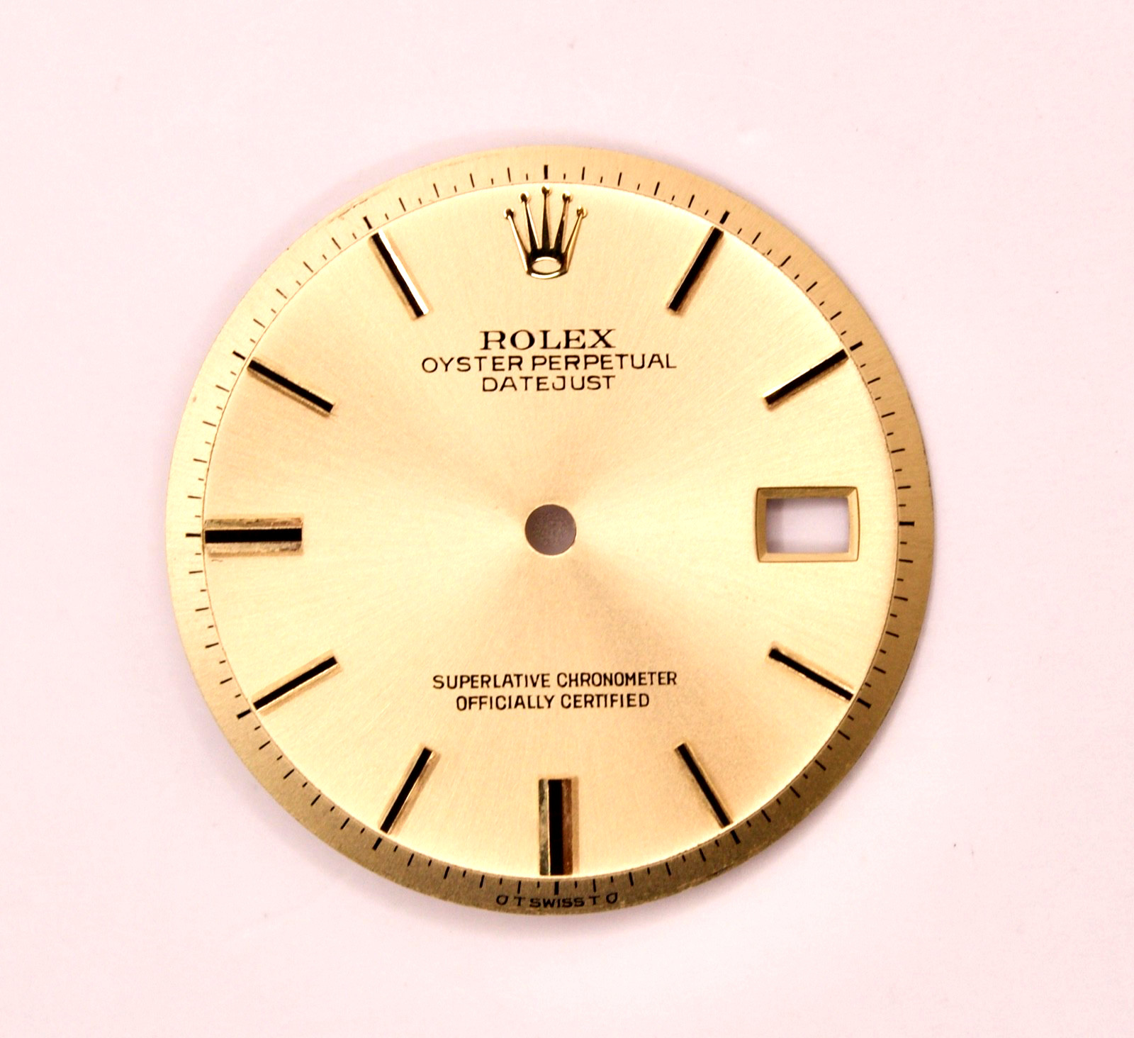 ORIGINAL Rolex Dial 36mm Datejust Champagne Two Tone YG w Date 1601/1603