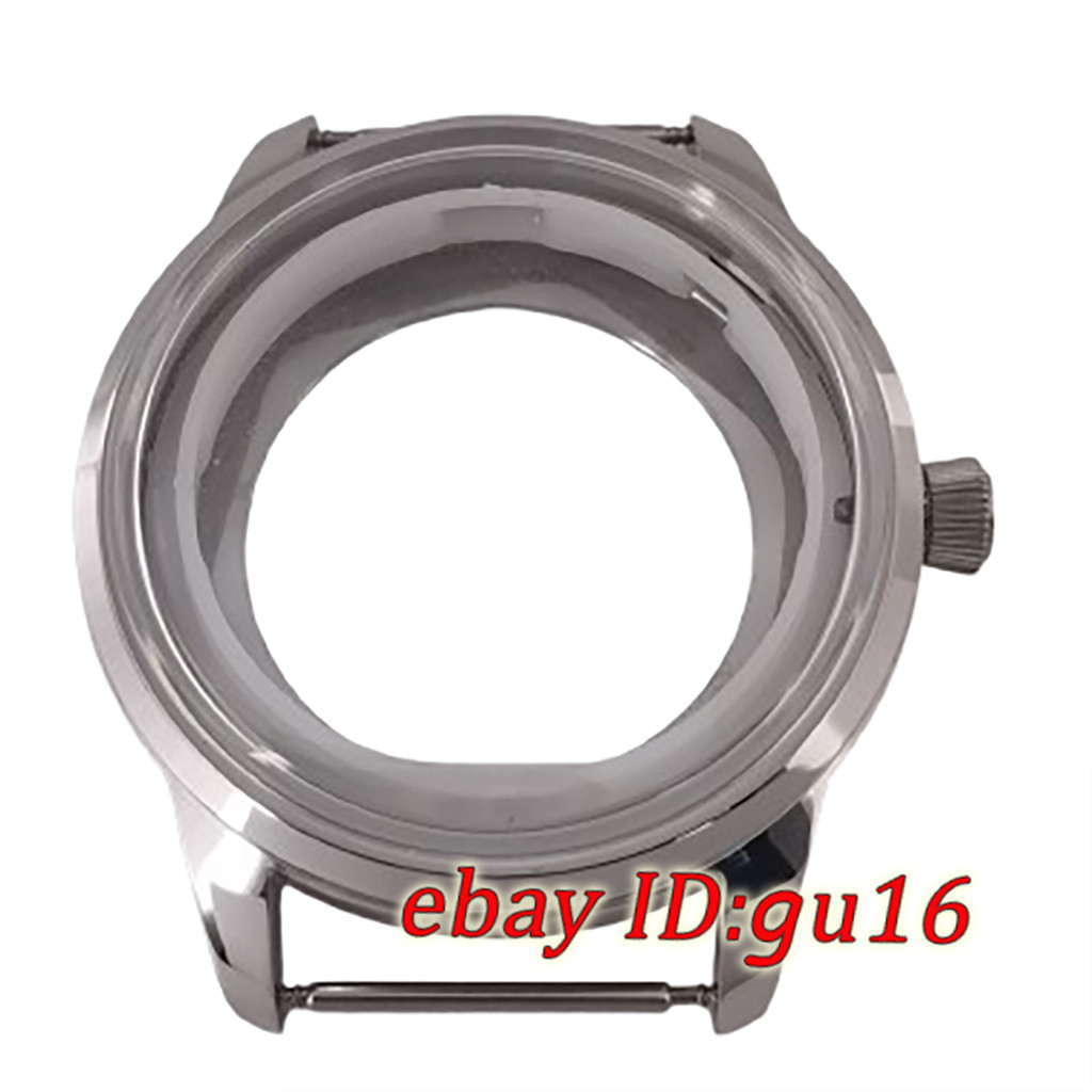 40mm NH35 Bubble Watch Case Silver fit NH35 NH36 NH38 NH70 NH72 movement