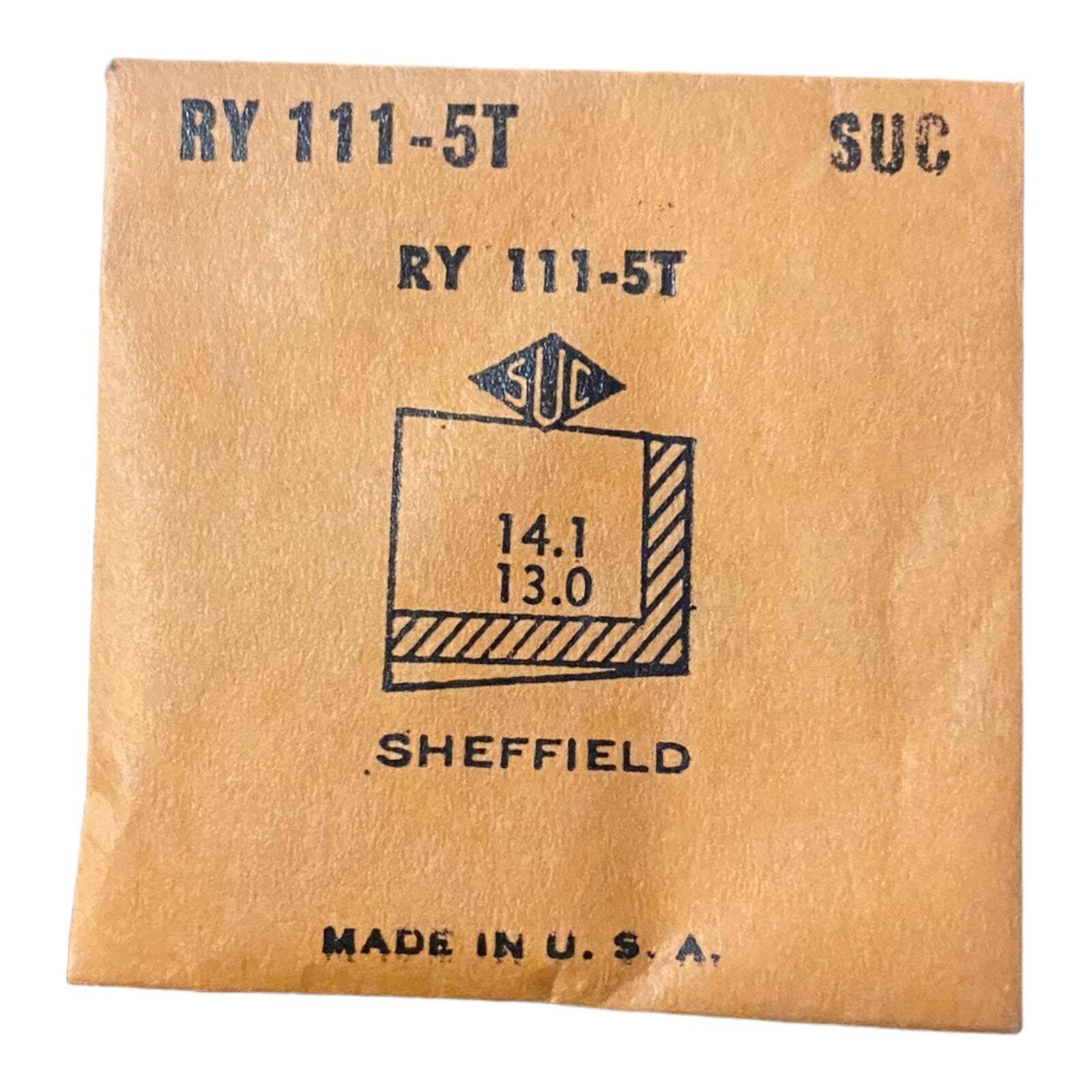 SUC RY111-5T RY 111-5T Watch Crystal 14.1×13.0 NOS Part Sheffield