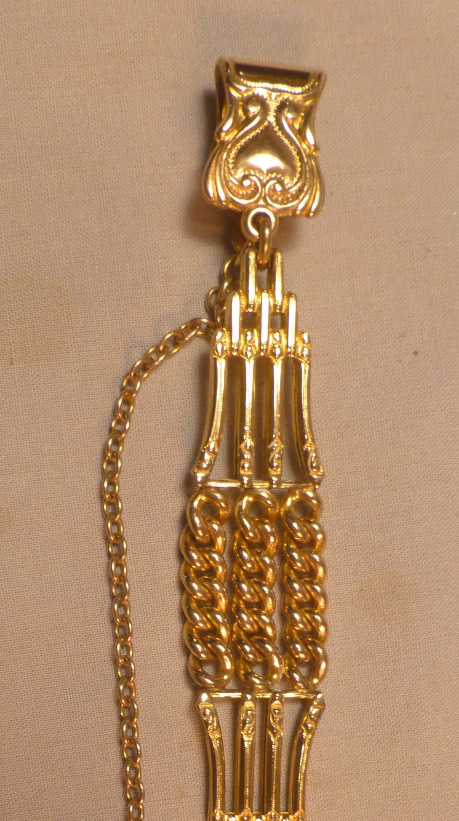 Vintage Gold Fill Pocket Watch Chain and Lovely Fob – -BEST OFFER-