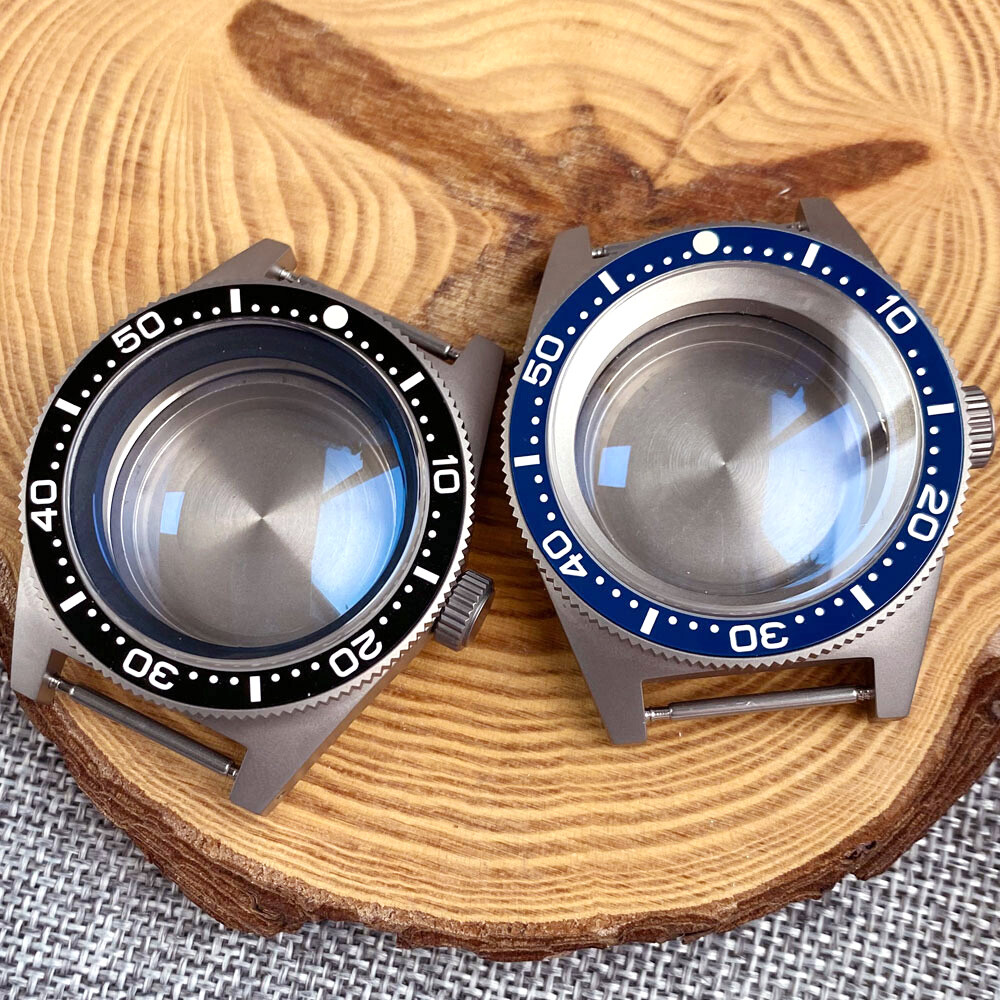 62MAS Titanium 200M Diver Watch Case 41mm Fit NH35 PT5000 2824 Domed AR Sapphire