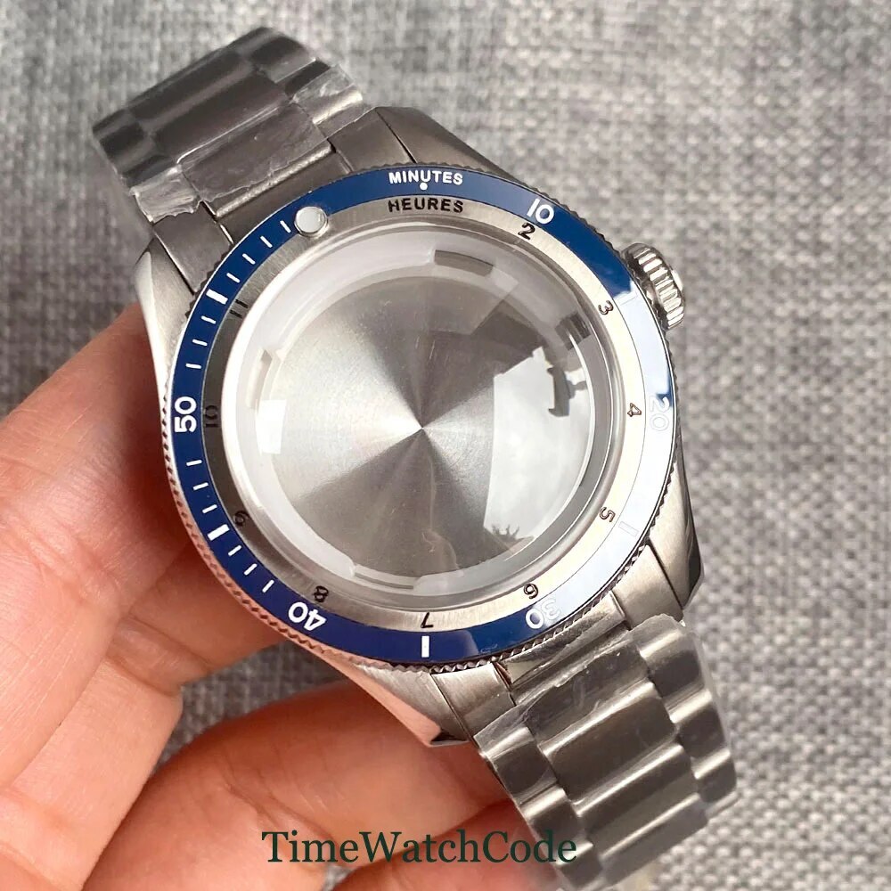 Diving Watch Case for NH35 ETA2824 PT5000 20ATM Double Bow Sapphire Crystal 40mm