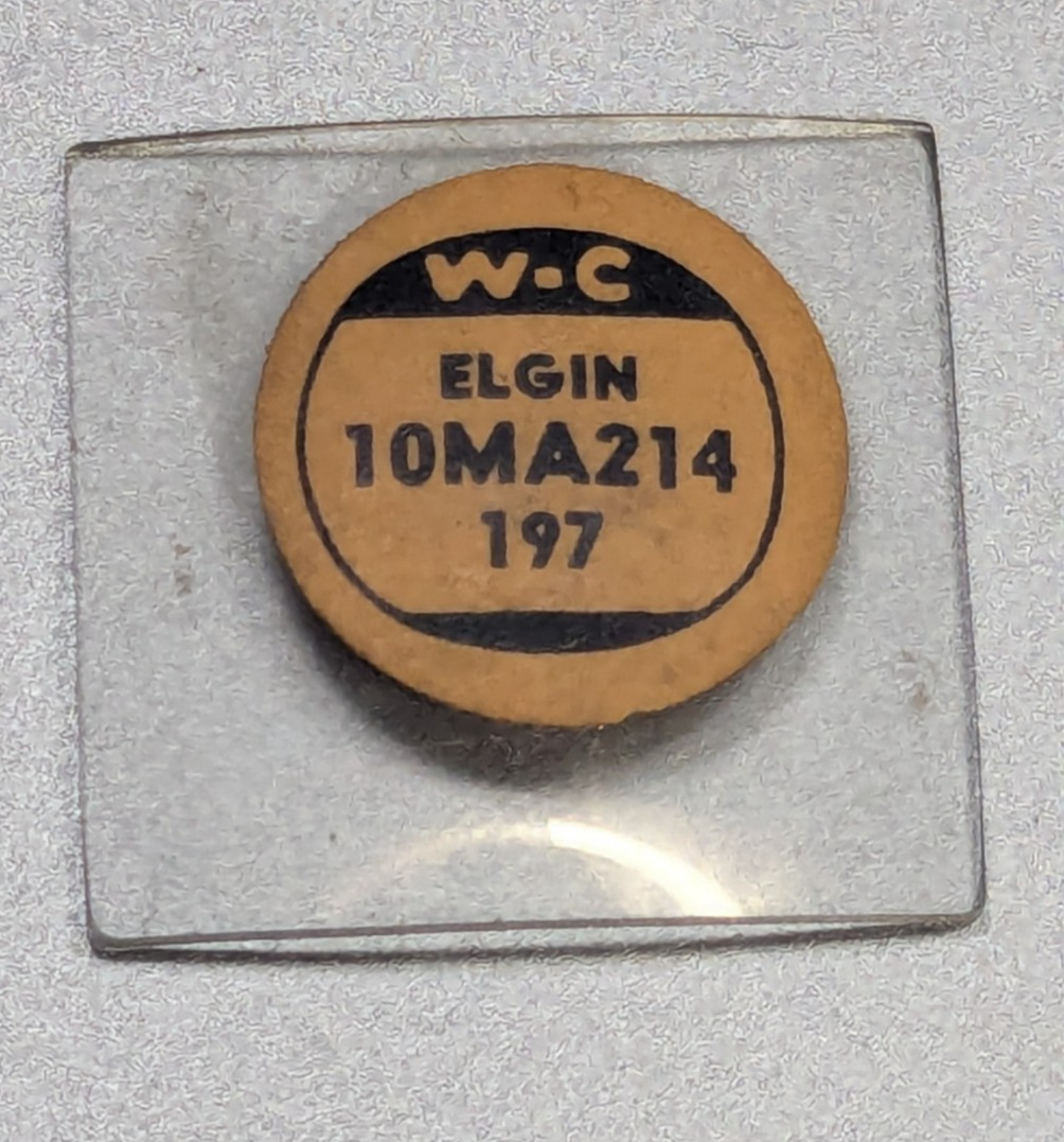 NOS W-C Watch Craft 10MA214 Elgin Mineral Glass Domed Crystal 21.4 x 19.7 MM