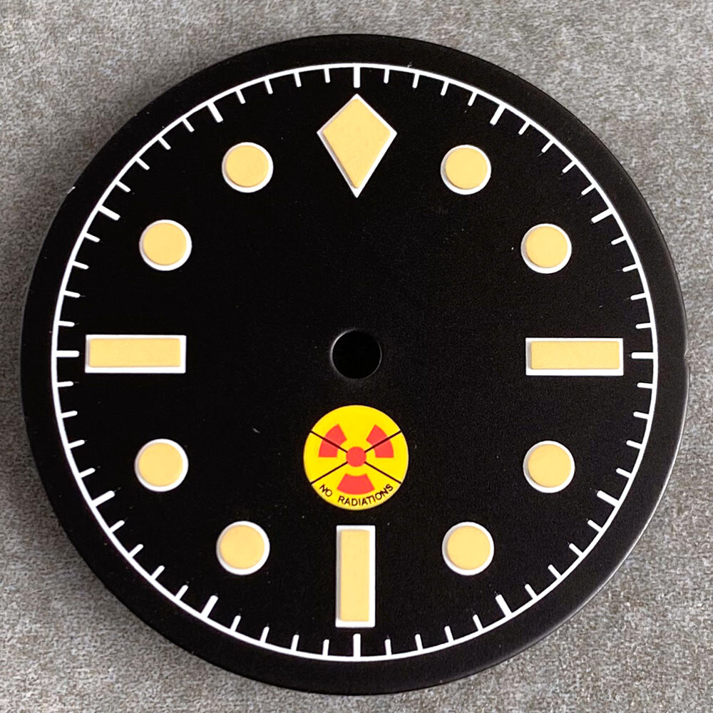 29mm Tandorio 50 FATHOMS Watch Dial Face Fit for NH35 ETA2824 PT5000 Movement