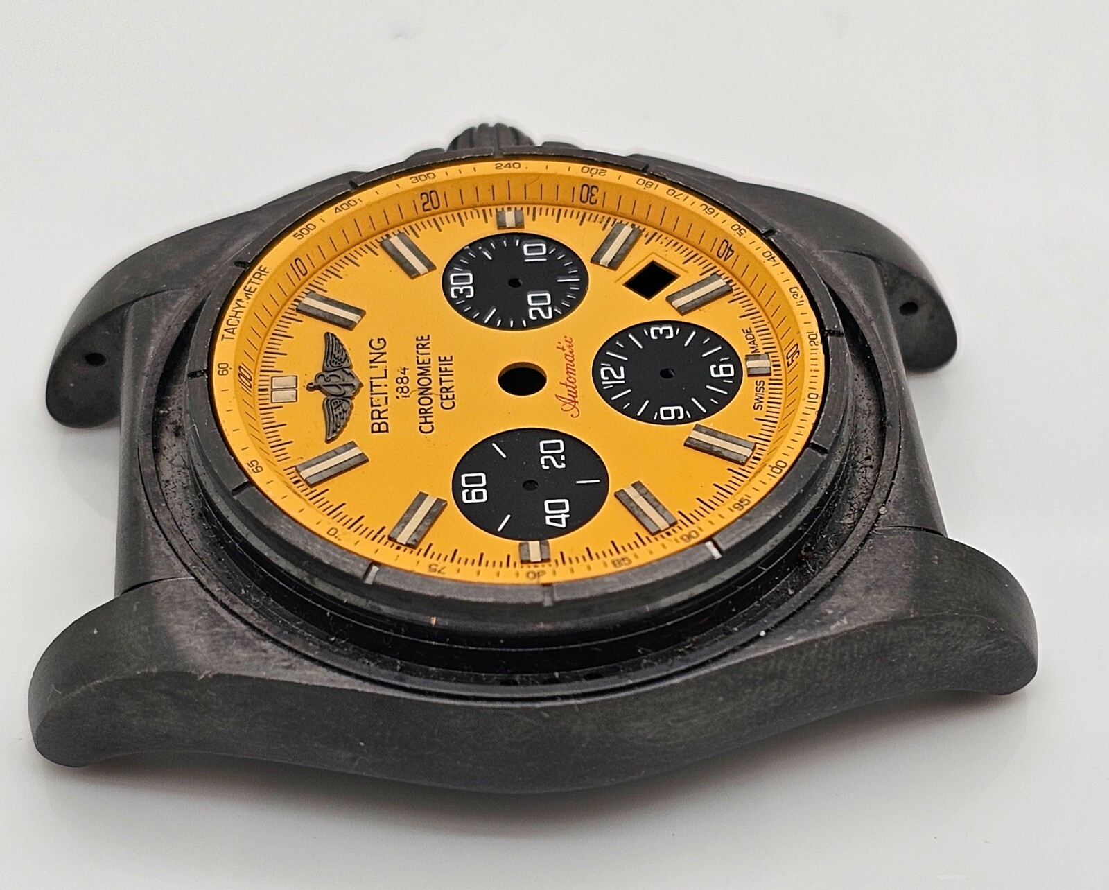 Original Breitling Chronomat 44 mm B01 Black Steel mb0111 Automatic Chronograph
