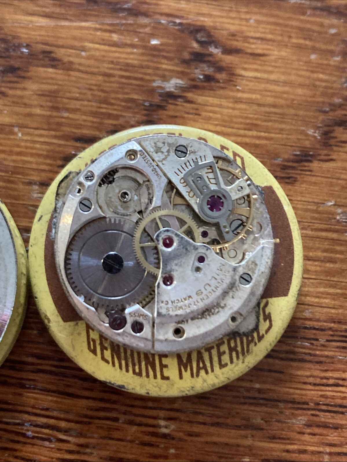 VTG MILUS F465 MVT, Swiss, 17J, Good Balance, Sold As Is, No Return
