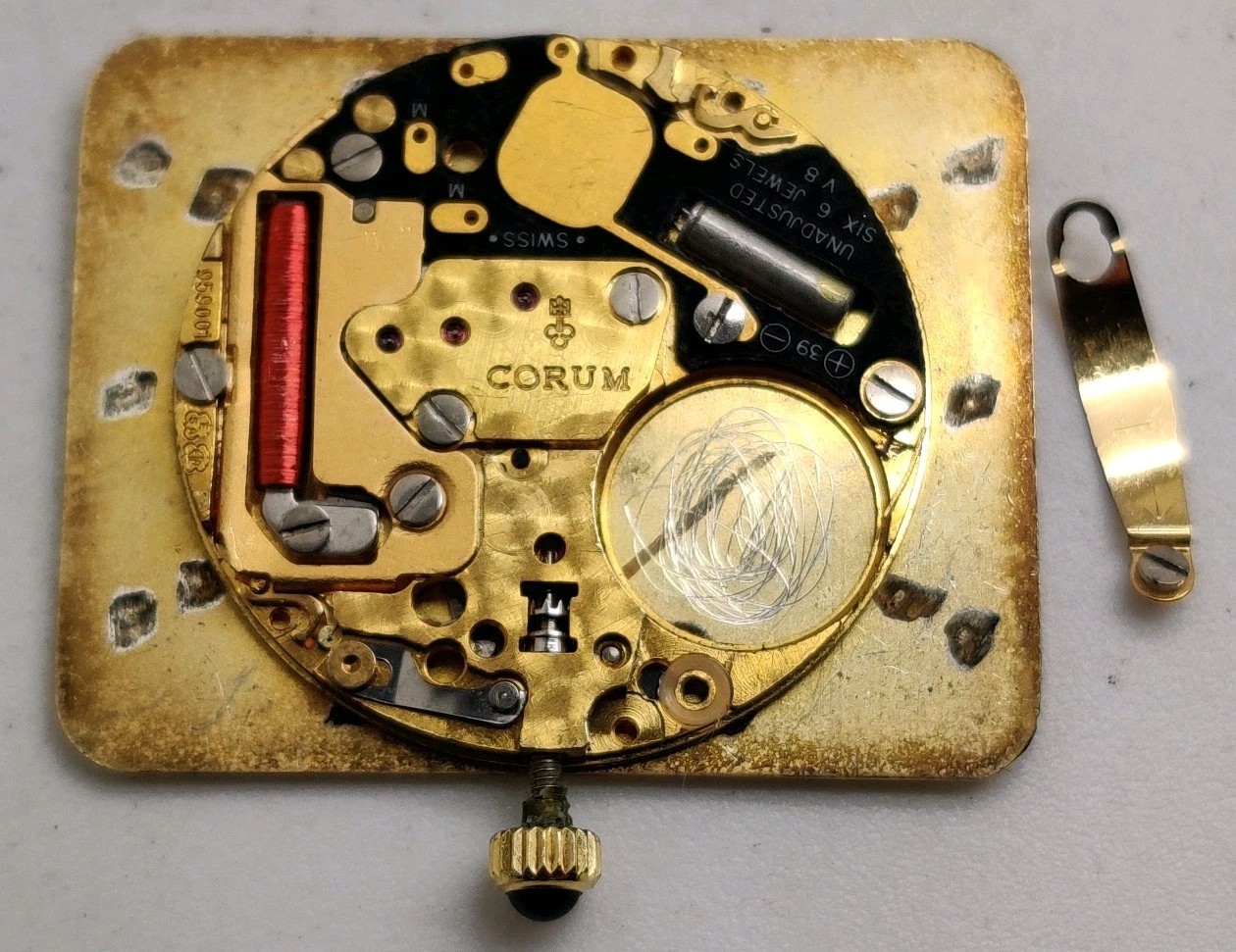 Corum ETA Cal. 959.001 Swiss quartz watch movement For Repair