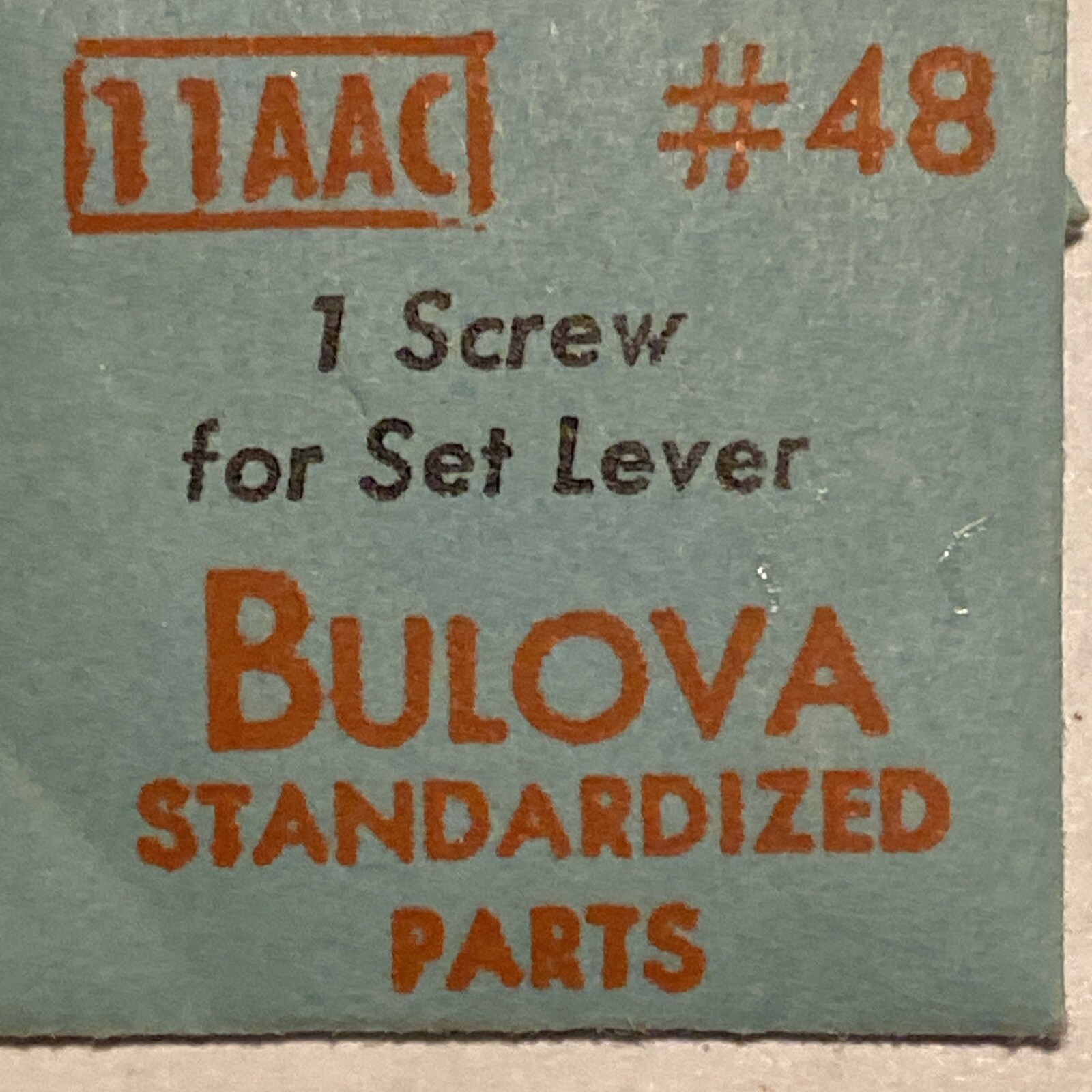 NOS Bulova Set Lever Screw #48 #5443 Cal. 3AC 7AD 7AK 7AP 7BPP 7BS 10AX 11AAC