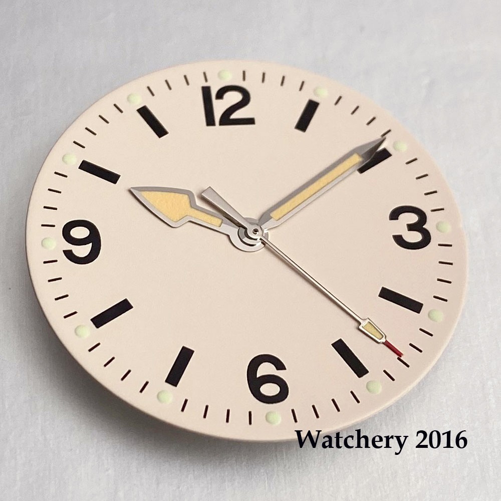 29mm Black/Beige Watch dial Face For NH35 ETA 2824 PT5000 Miyota 8215 Luminous