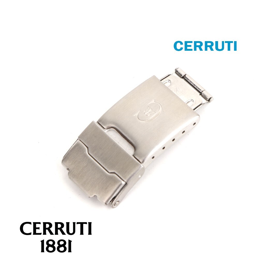 CERRUTI 1881 9.42 mm SWISS🇨🇭 Made Watch Buckle Silver tone, Metal Band