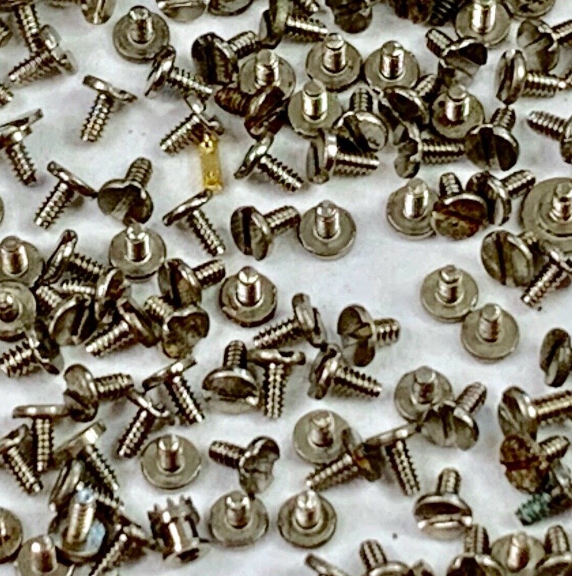100 Watch Screws Tiny Steampunk Altered Art Parts Watchmaker Lot Repair Wrist B