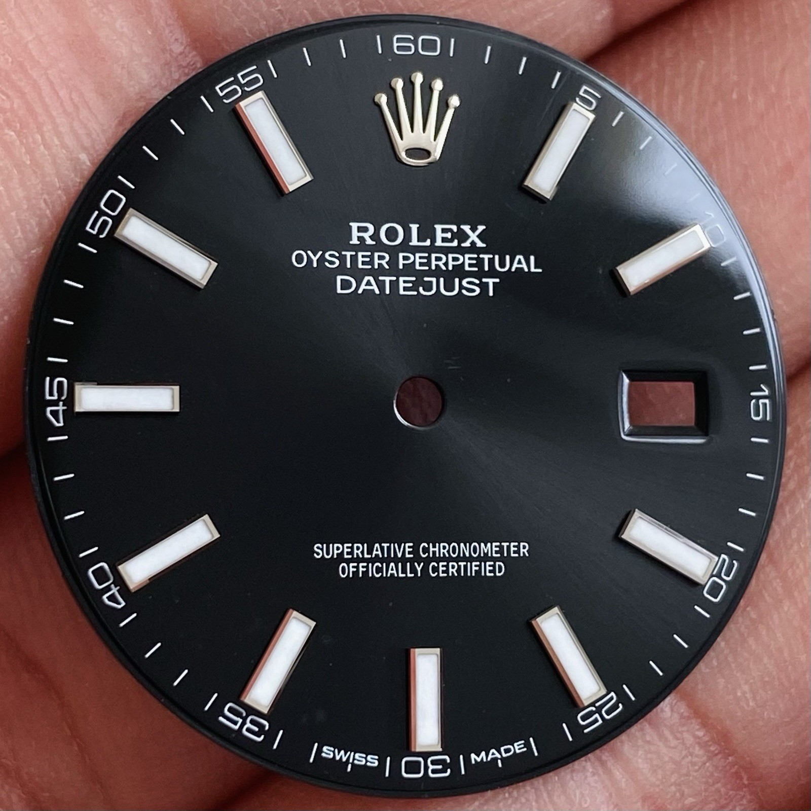 Rolex Black Dial For Datejust 41mm Model Ref 126300 & 126334