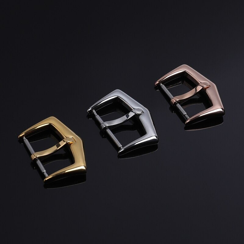 18mm Stainless Steel Deployment Clasp Buckle For Patek Philippe Silver Rose Gold