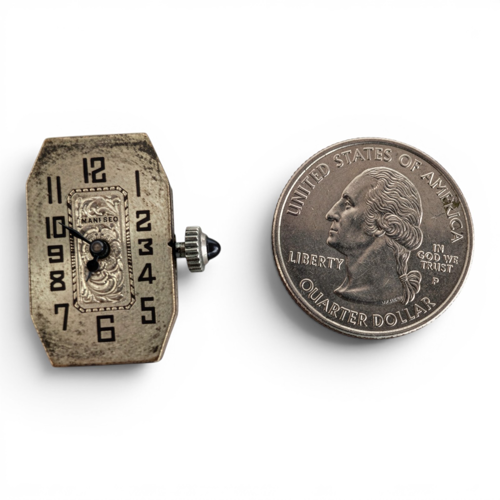 Art Deco Manfred 16J Mechanical Ladies Watch Movement Parts Repair Vintage 1930s