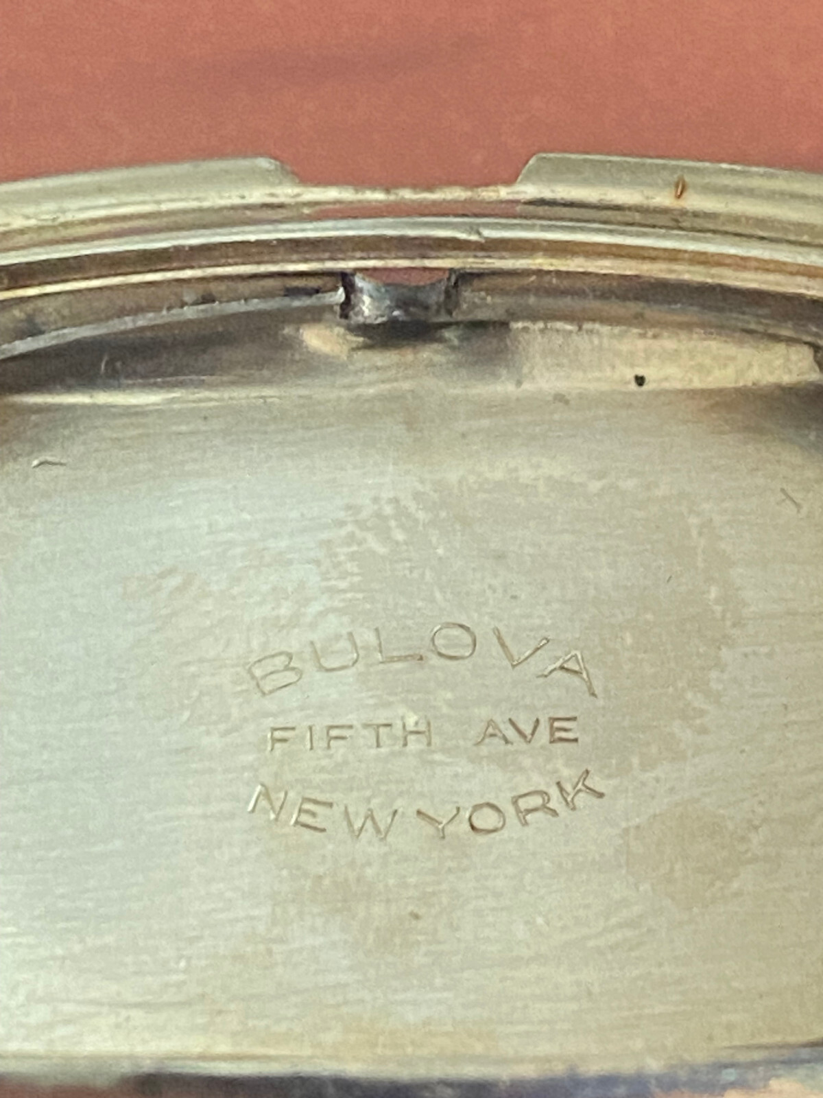 VINTAGE BULOVA AMBASSADOR WRIST WATCH CASE ONLY, UNPOLISHED, 43.5MM , 10K G.F.