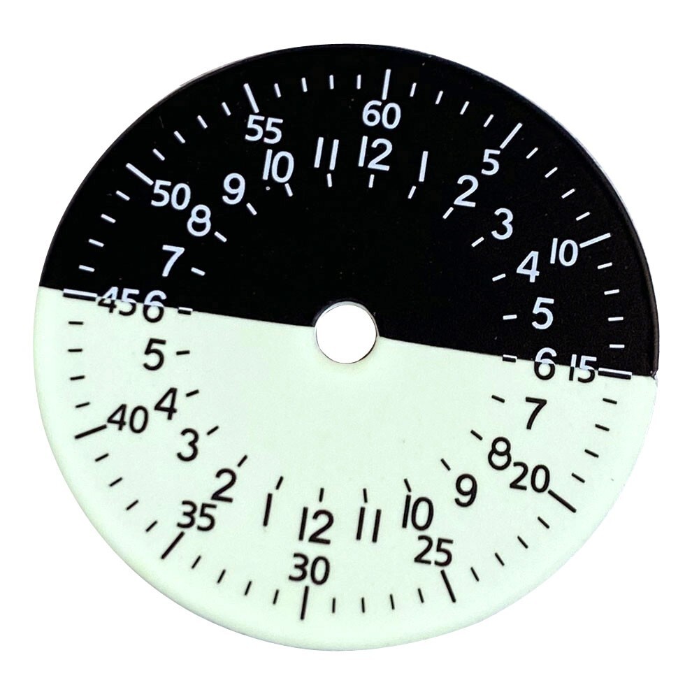 Mod 29mm Two Tone Matte Watch Dial Metallic Cathedral Watch Hands For NH34 NH34A