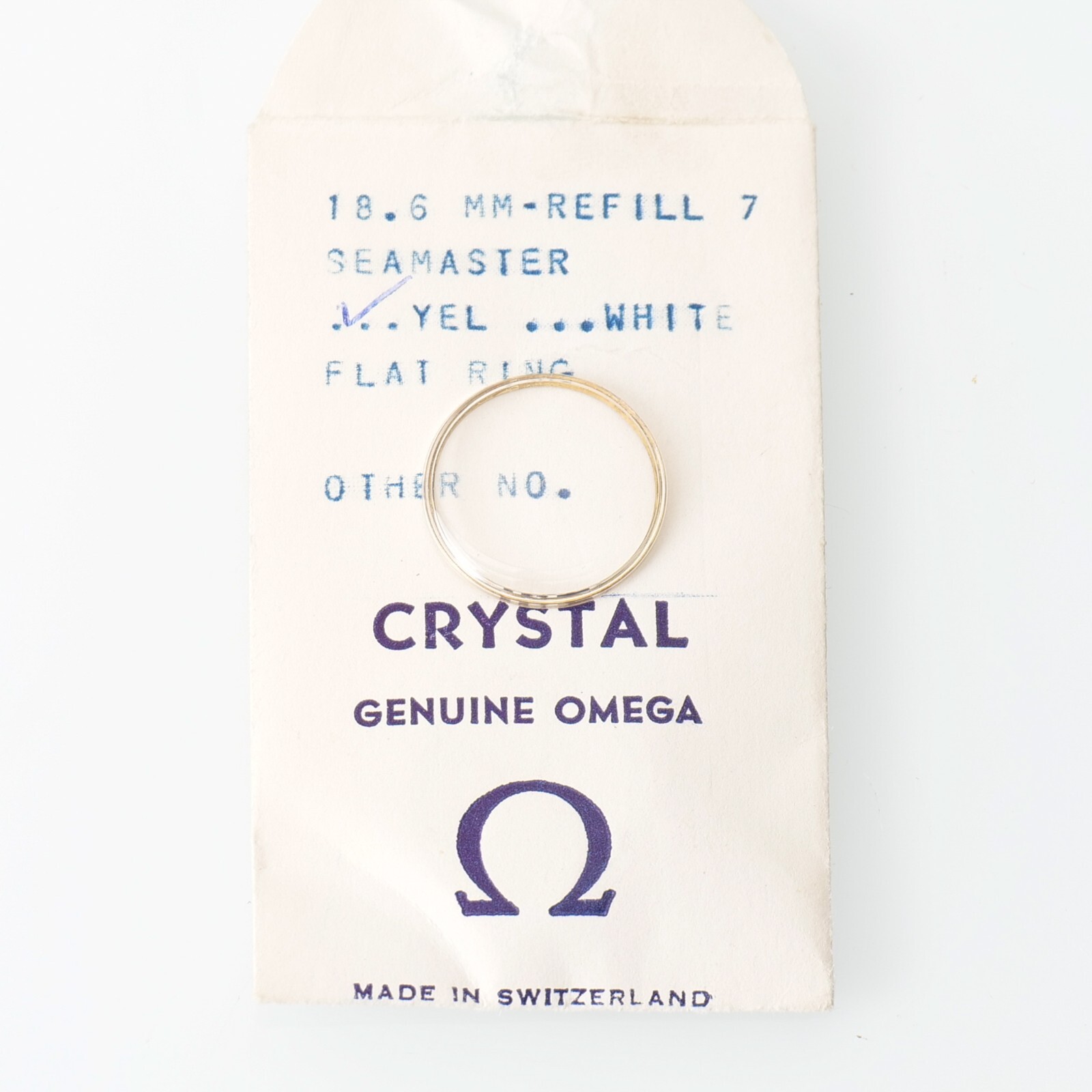 NEW Omega Watch Crystal Part #PX A000 Watchmakers 18.6mm New Old Stock (OME)