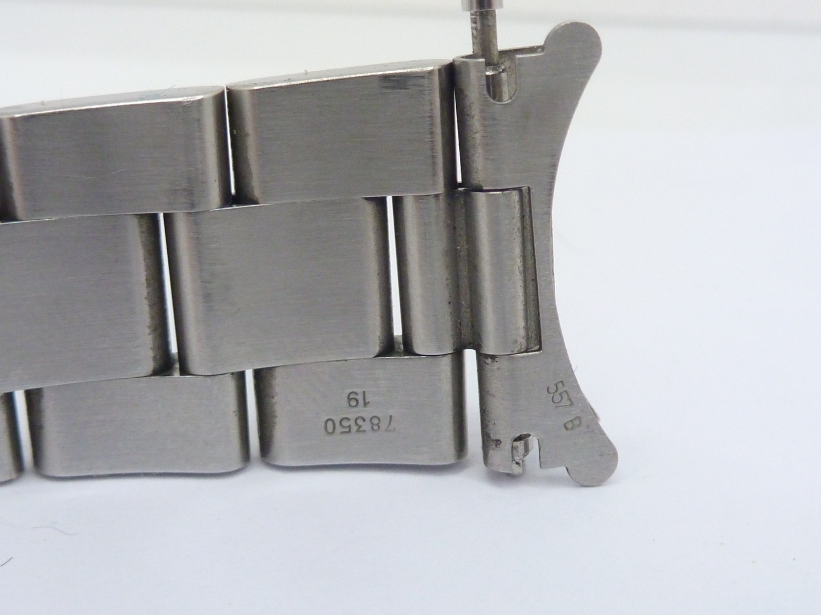Genuine Rolex Oyster 78350 19mm Steel Bracelet with 557B End Links 1A condition