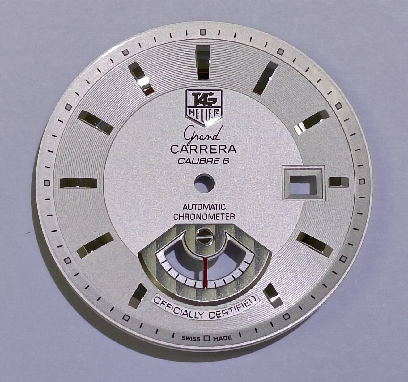 TAG HEUER GRAND CARRERA CAL 6 WATCH WAV511B WHITE DIAL 35 MM (NOS & ORIGINAL)