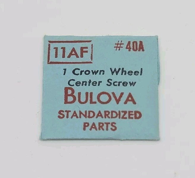 BULOVA 11AF 11AFC 11AFAC Watch Part #40A CROWN WHEEL CENTER SCREW