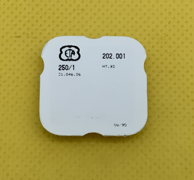 Genuine ETA 202.001 #250/1 Hour Wheel 31.046.06 New Old Stock (EB)