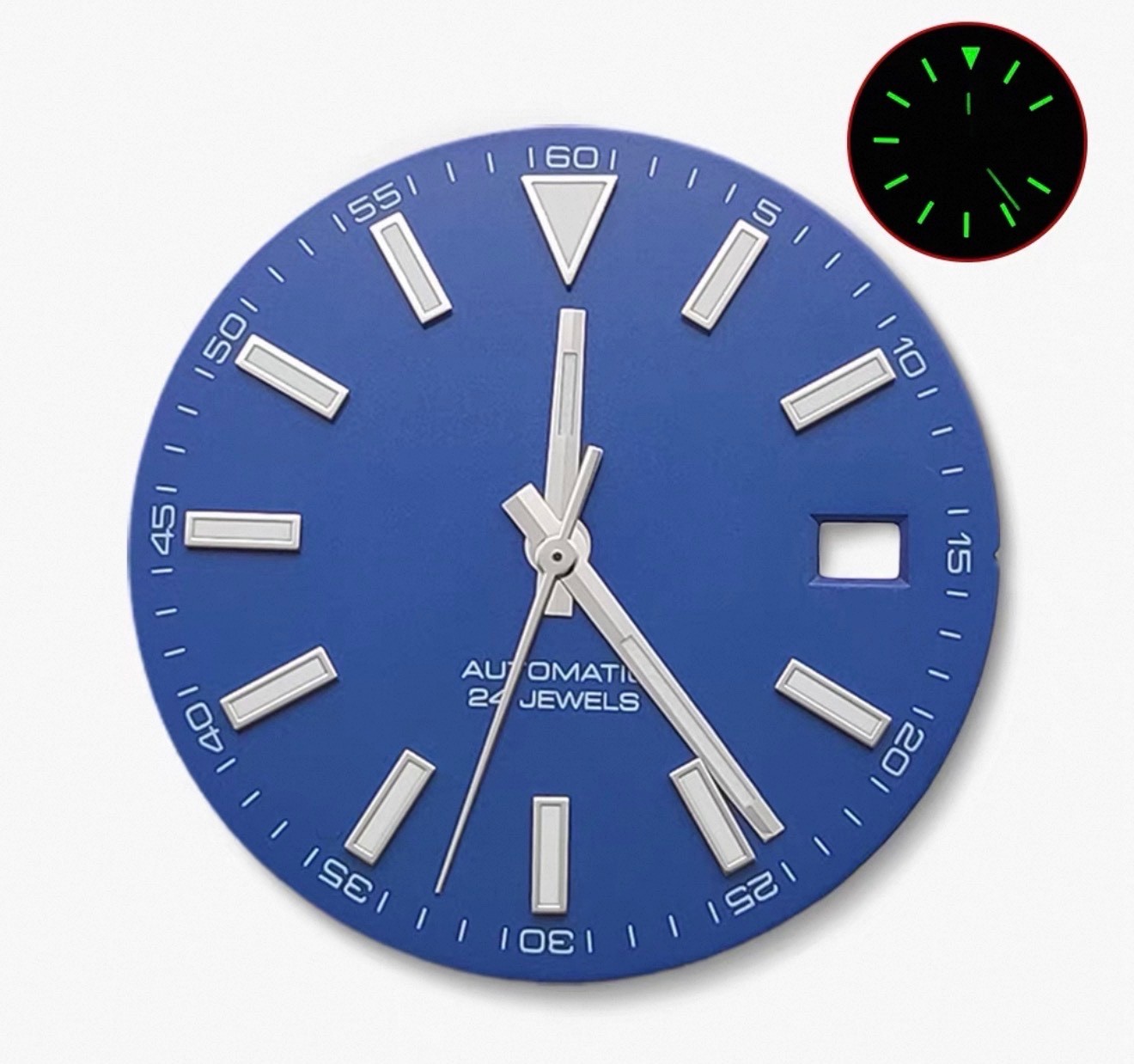 31mm Luminous Watch Dial + Hands Set for NH35 NH36 Date