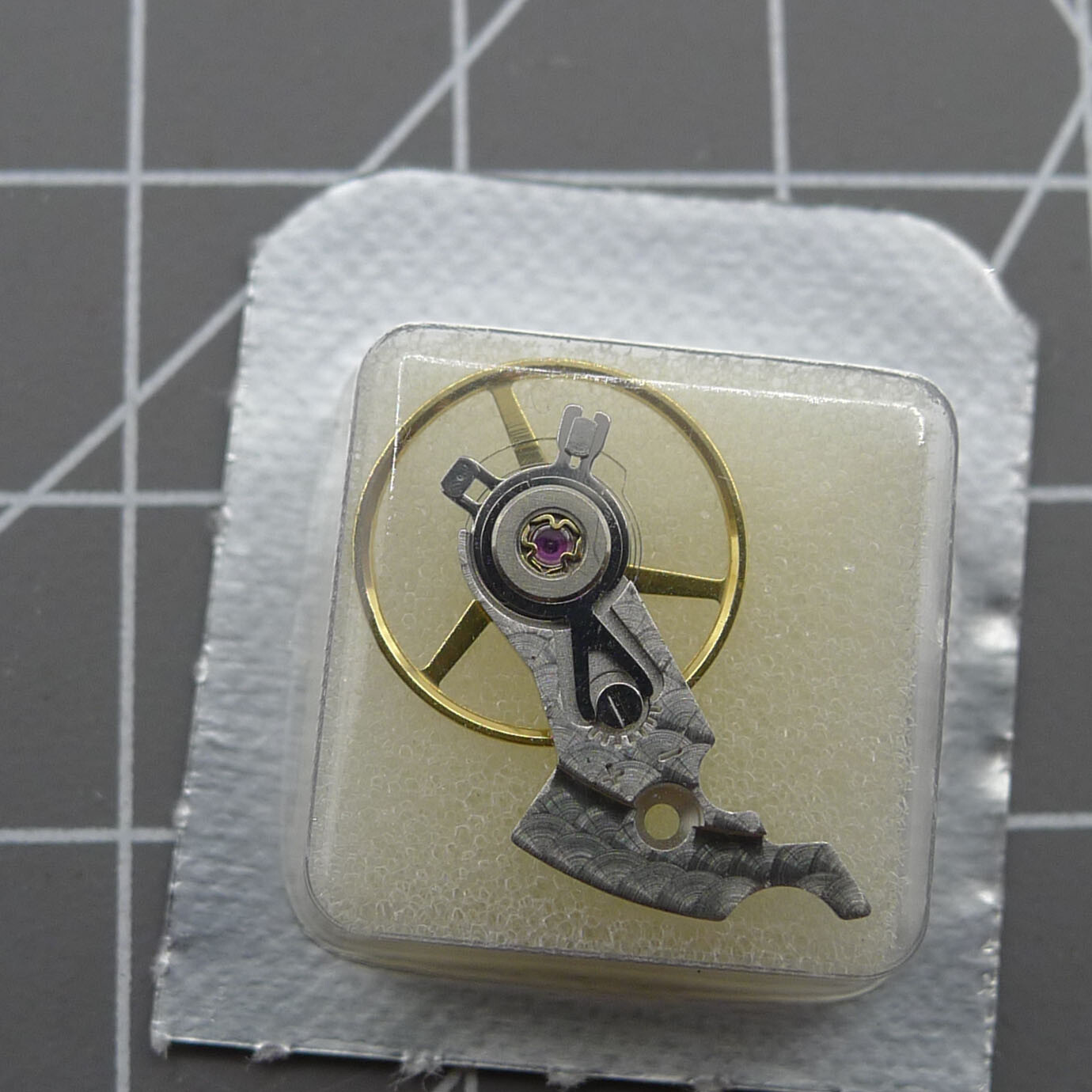 Silver Carved Complete Balance Wheel with Splint for Movement ETA 2824 2834 2836