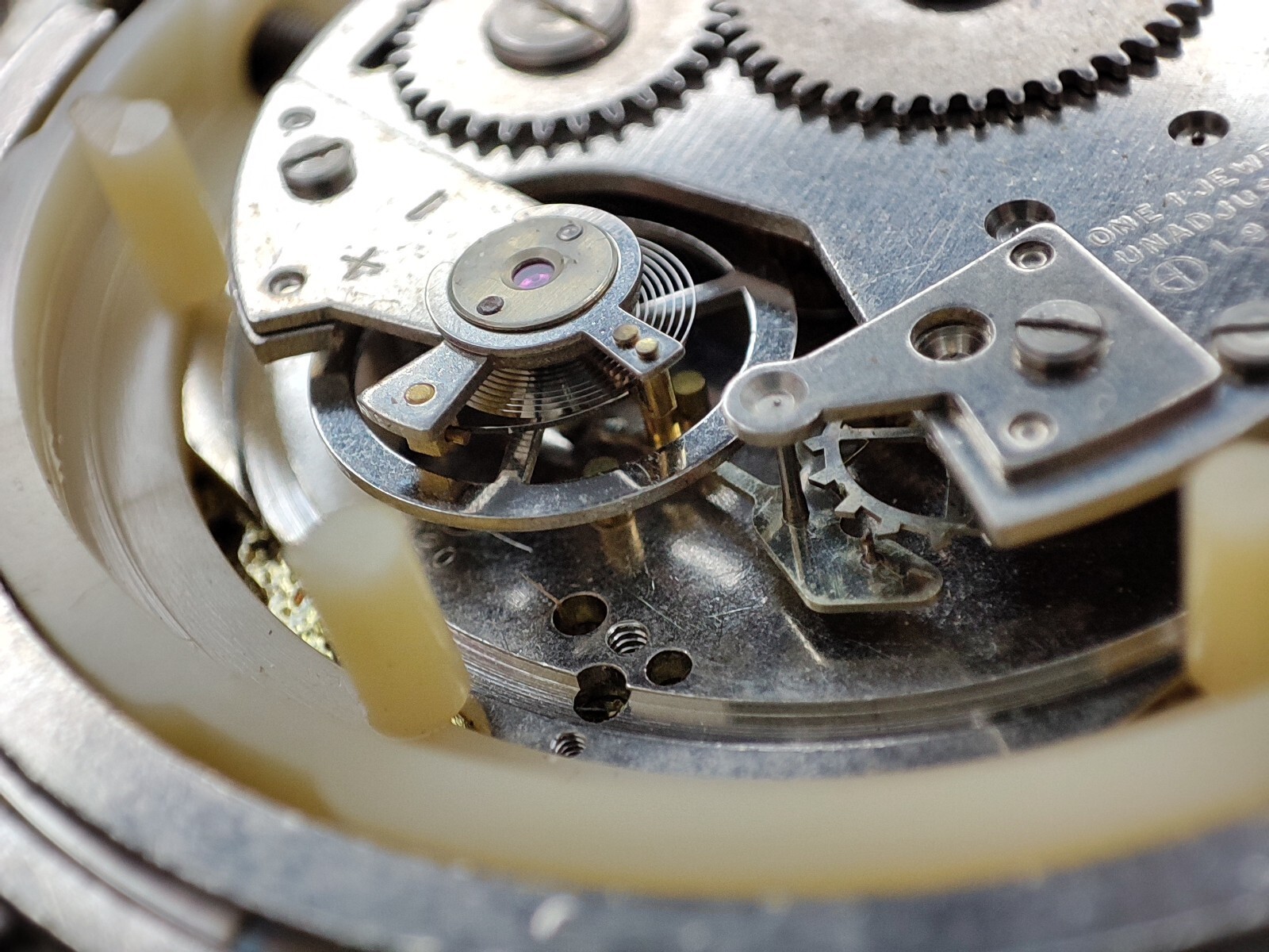 plowing horses working in the field pocket Watch 420 movement 48.7 mm for parts