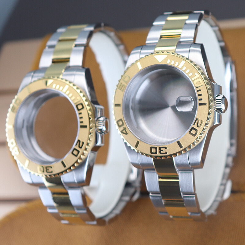 40mm Sterile Watch Cases 20mm Strap Prominent Ceramic Bezel Fit Nh35 36 Movement